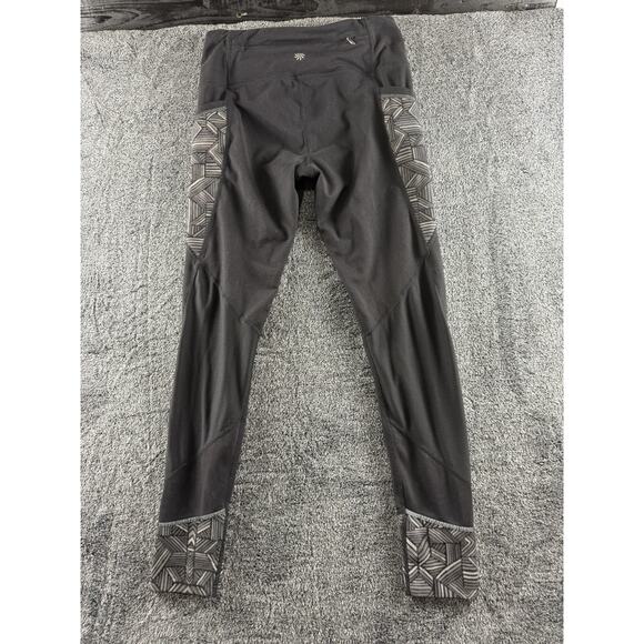 Athleta Womens Small Black Full Length Leggings Side Pockets - Picture 2 of 3